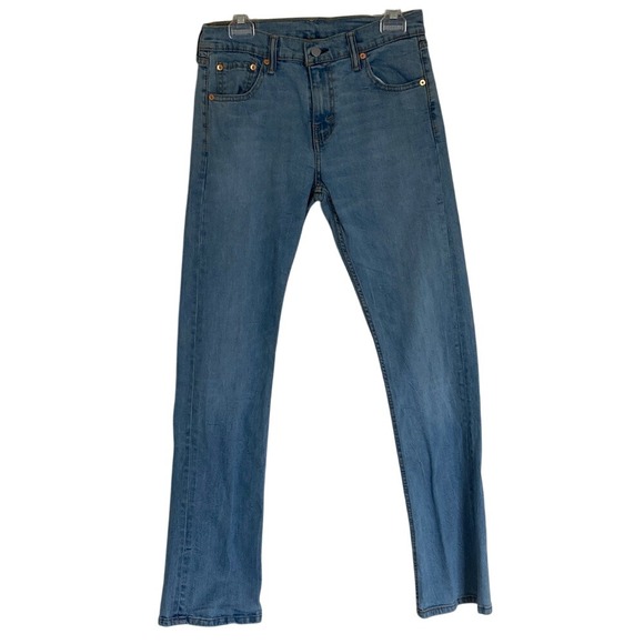 Levi's Men's 527 Slim Bootcut Jeans Size 30x34 Light Wash Classic Work Western - Picture 1 of 15